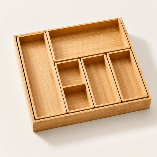 Bamboo Desk Organizer